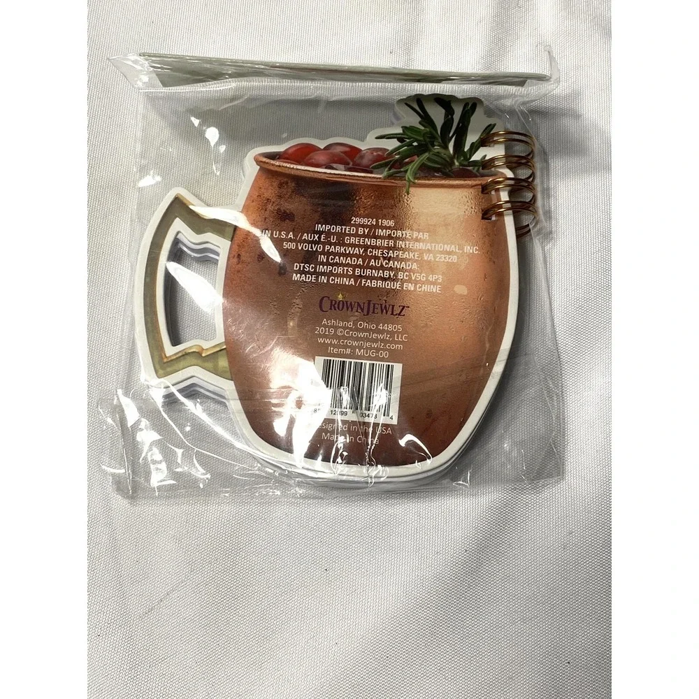 crown‎ jewlz COPPER MUG SPIRAL NOTEPAD spicing things up